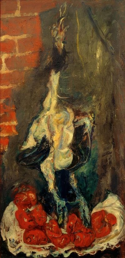 Ch. Soutine, Plucked Rooster and Tomatoes by Chaim Soutine